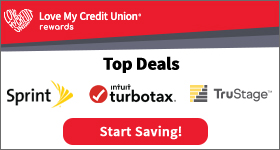 Love MY Credit Union Rewards Partner logos